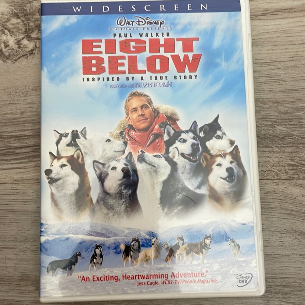 Walt Disney Eight Below 2006 Rated PG 2Hrs Paul Walker Adventure Drama Family